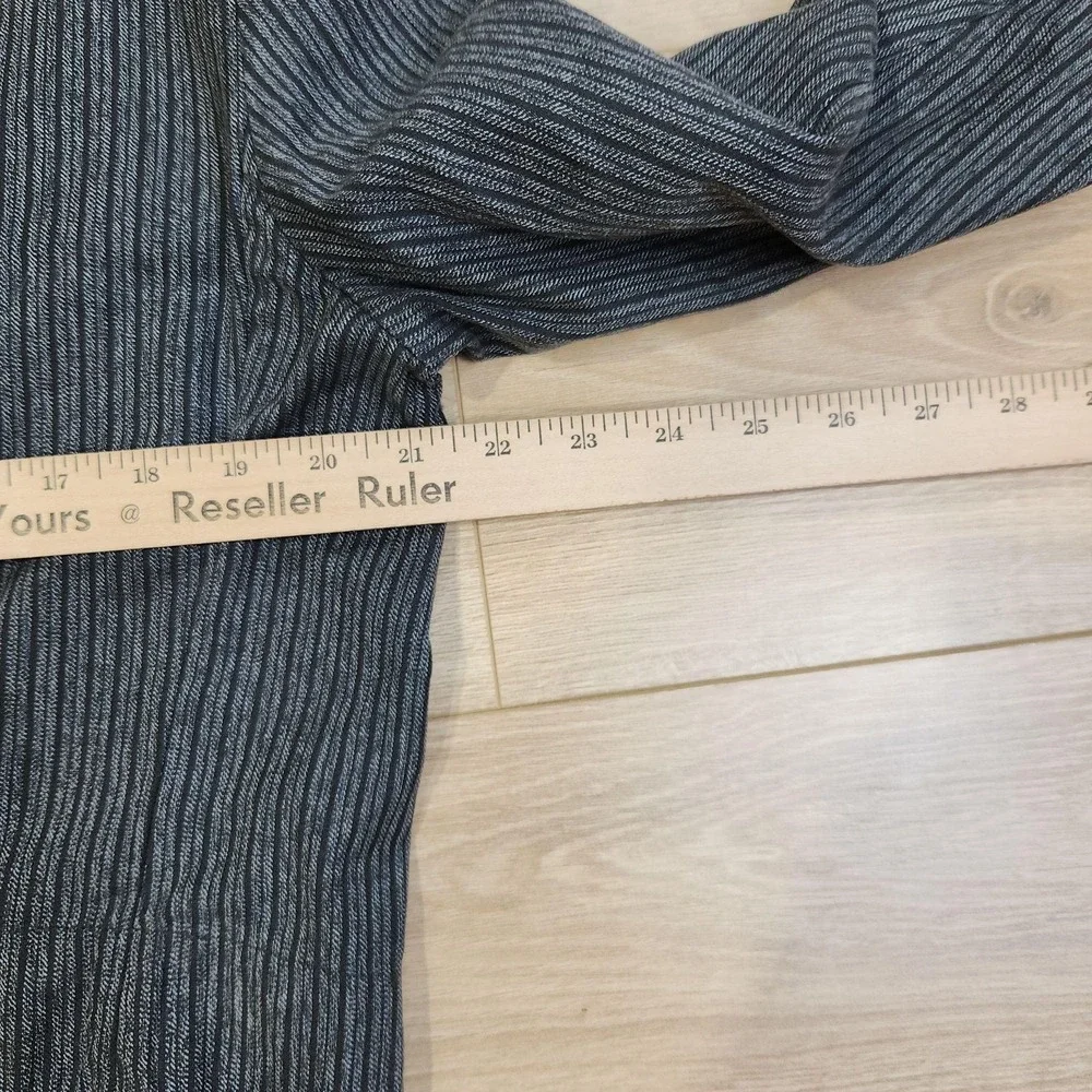 Rugby Ralph Lauren Blazer Mens L Gray Striped Cotton Sport Coat Jacket Casual